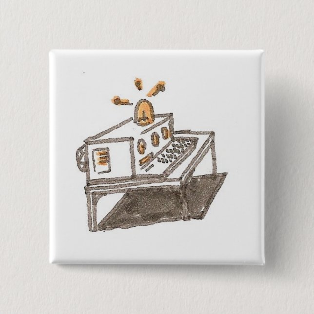 machine01 2 inch square button (Front)