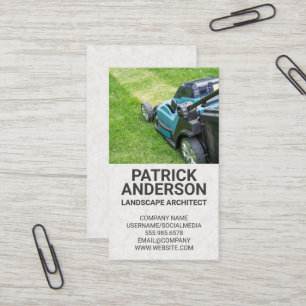 Machine à gazon   Carte de visite Gardener