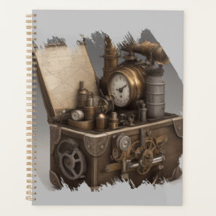 Machine à temps Steampunk - Vintage coffre au trés