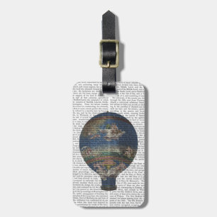 Machine Aerostatique Hot Air Balloon Luggage Tag