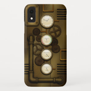 Machine Age  Steampunk Clockwork Vintage Tech iPhone XR Case
