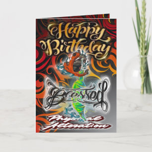 Machine de tatouage de carte d'anniversaire