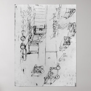 Machine designs, fol. 367r-b poster