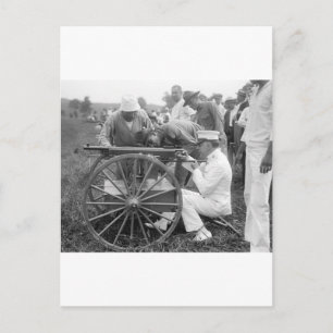Machine Gun, 1917 Postcard