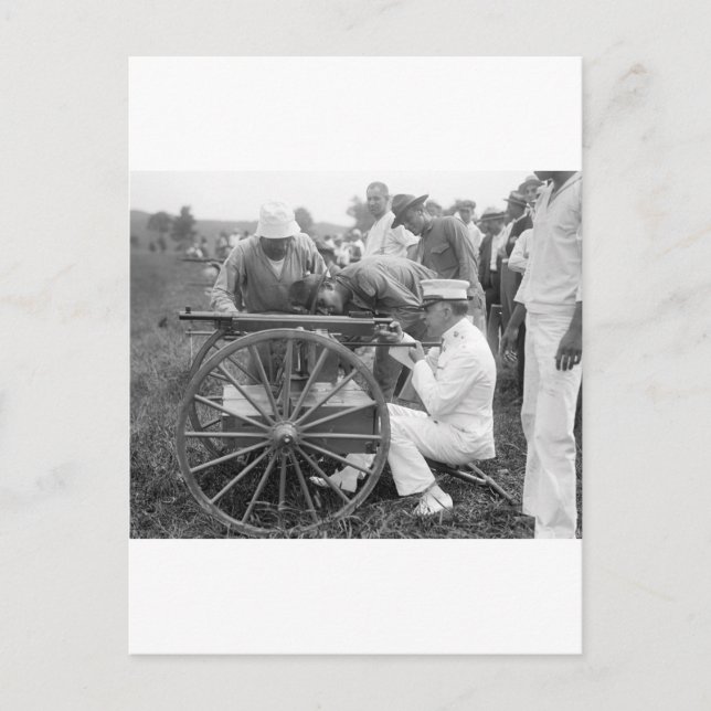 Machine Gun, 1917 Postcard (Front)