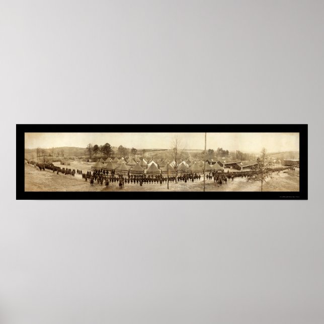 Machine Gun Battalion Photo 1918 Poster (Front)