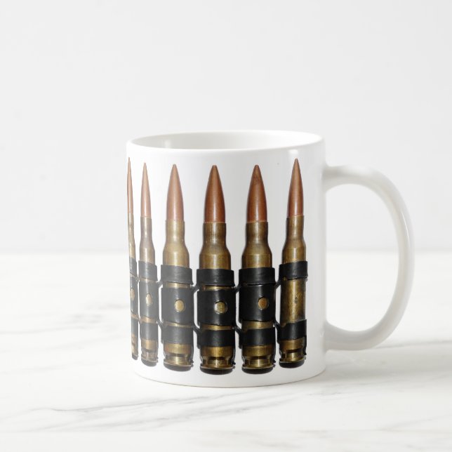 Machine Gun Bullets Coffee Mug (Right)