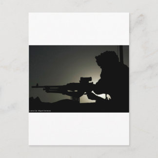 MACHINE GUN POSTCARD
