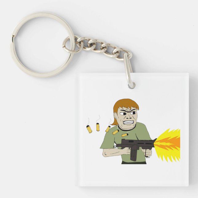 machine gunner keychain (Front)