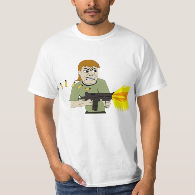 machine gunner T-Shirt (Front)
