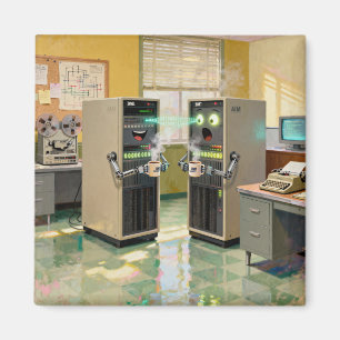 “Machine Language” - Humourous Technology Magnet
