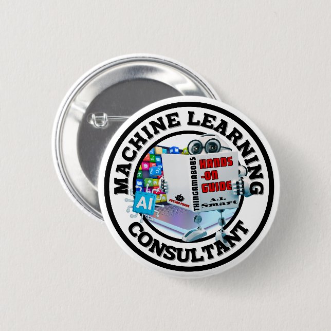 Machine Learning (AI) - Consultant 2 Inch Round Button (Front & Back)