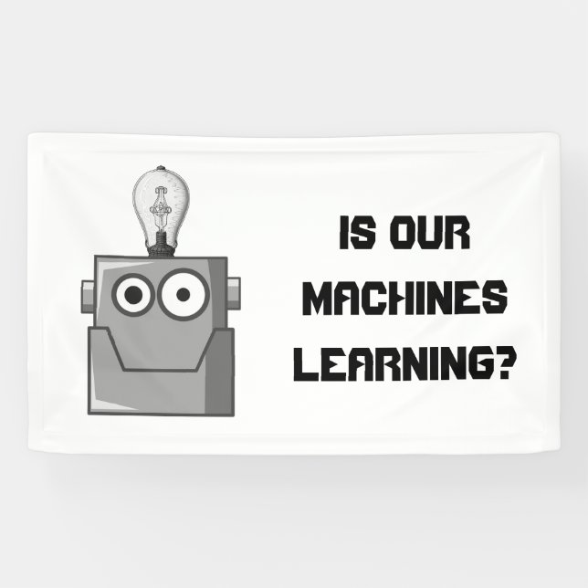 Machine Learning Technology Humour Banner (Horizontal)