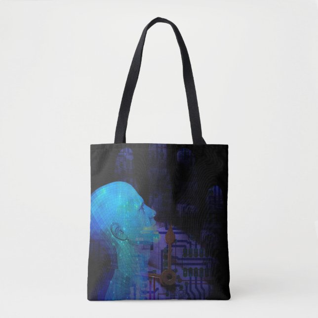Machine Mind Concept Tote Bag (Front)