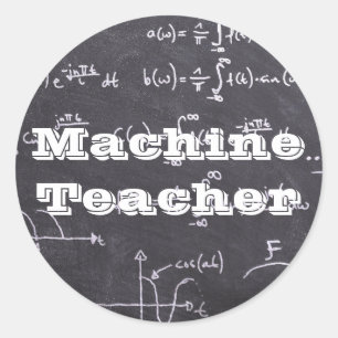 Machine Teacher Classic Round Sticker
