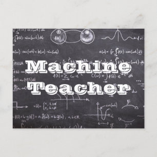 Machine Teacher Postcard