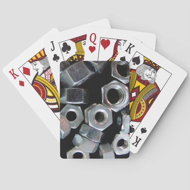 Machine Thread Hex Nut Collection Playing Cards (Back)