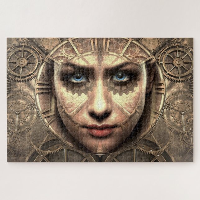 Machine Woman Face Jigsaw Puzzle (Horizontal)
