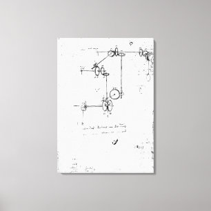 Machinery designs, fol. 399v-b canvas print