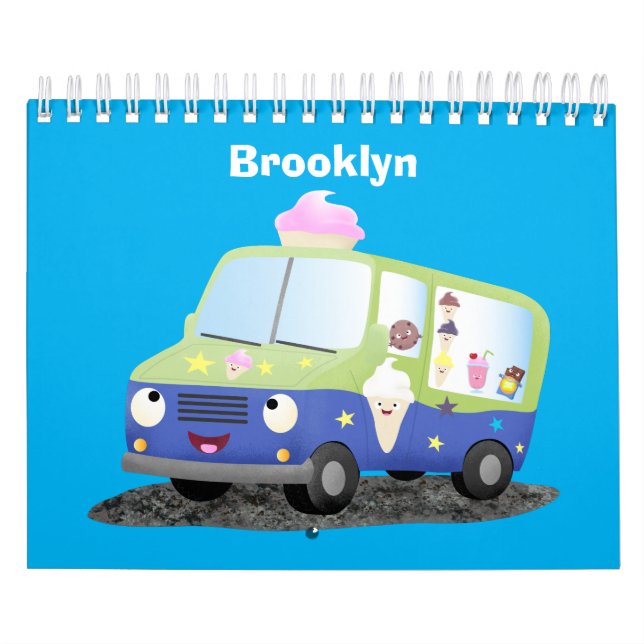 Machines and transport cartoon illustration calendar (Cover)