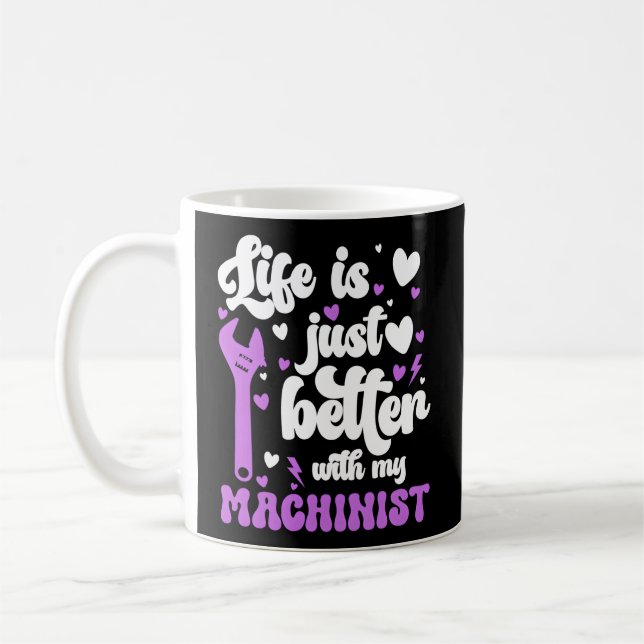 Machining Union Machinist Friend Cnc Machinist Coffee Mug (Left)