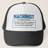 Machinist Definition Engineer Typography