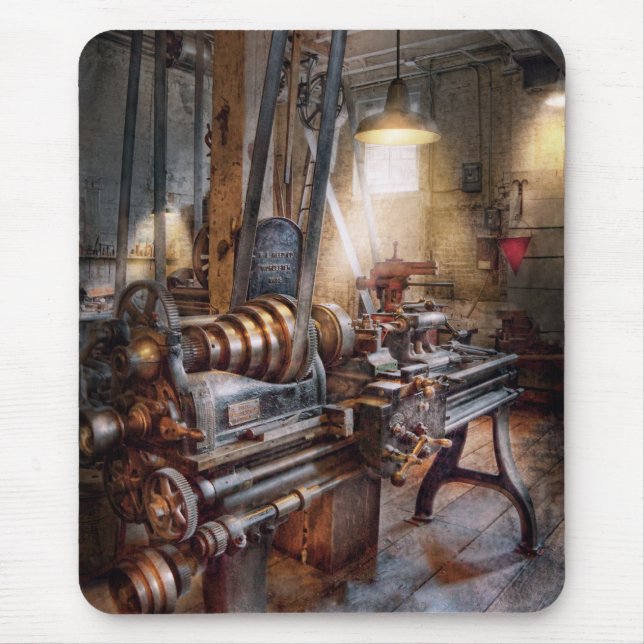 Machinist - Fire Department Lathe Mouse Pad (Front)
