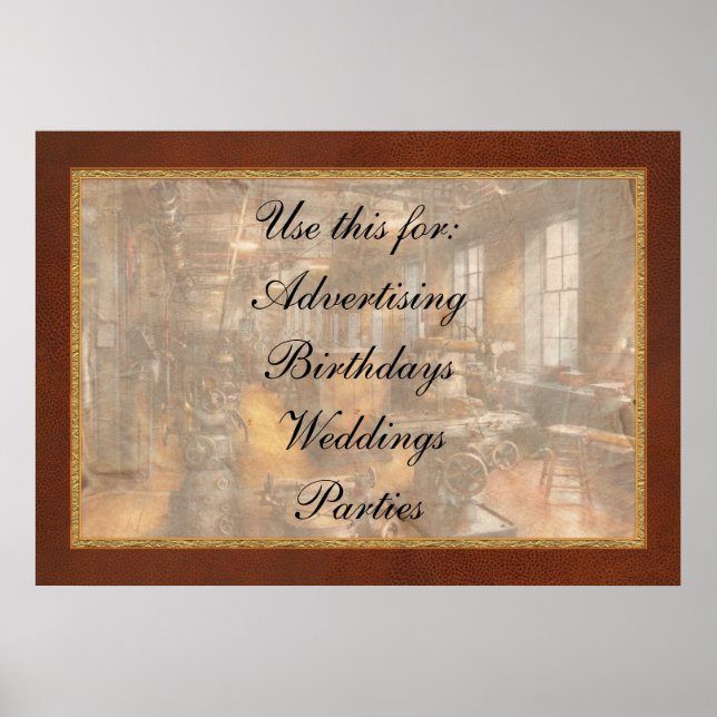 Machinist - Industrious Society Poster (Front)