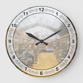 Machinist - It's milling time 1889 Large Clock