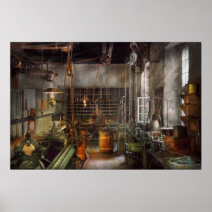 Machinist - Lathes - Machinists paradise Poster