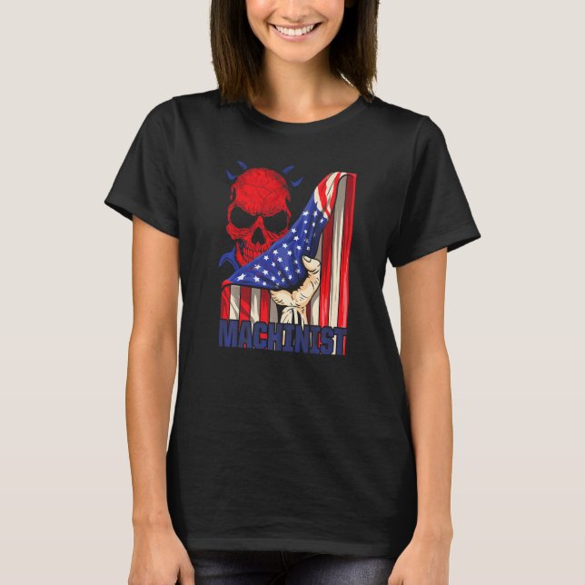 Machinist Machine Operator Machining  3 T-Shirt (Front)