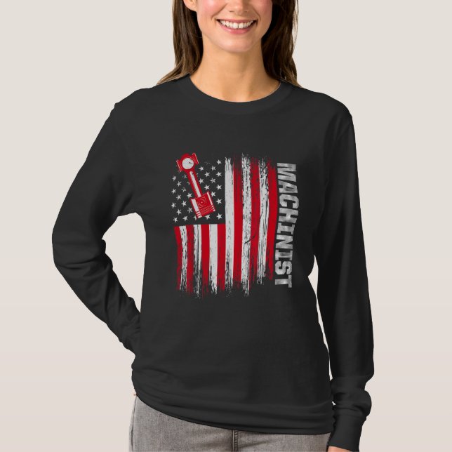 Machinist Machine Operator Machining  4 T-Shirt (Front)