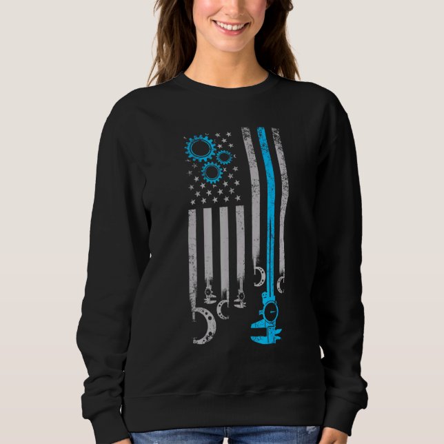 Machinist Machine Operator Machining 64 Sweatshirt (Front)