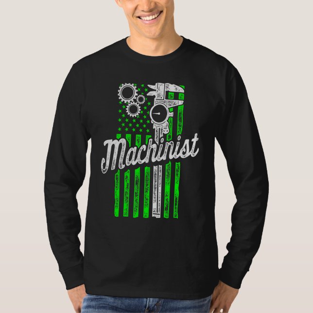 Machinist Machine Operator Machining 89 T-Shirt (Front)