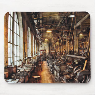Machinist - Machine Shop Circa 1900's Mouse Pad