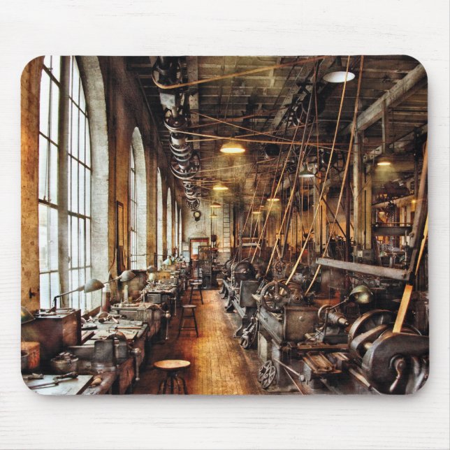 Machinist - Machine Shop Circa 1900's Mouse Pad (Front)