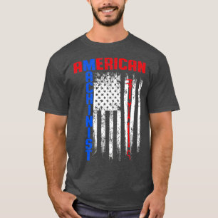 Machinist Power Flag Machine Operator Machining T-Shirt