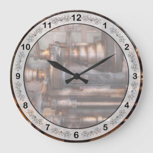 Machinist - Steampunk - 5 Speed Semi Automatic Large Clock