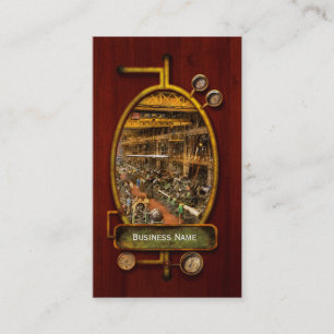 Machinist - War - At the cannon factory 1917 Business Card