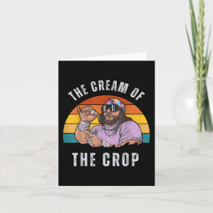 Macho Cream Of Crop Oh Yeah Retro Funny Vintage  Card