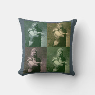 macho macho man throw pillow