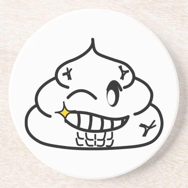 Macho Poop - Brootsch the PooPoo Coaster (Front)