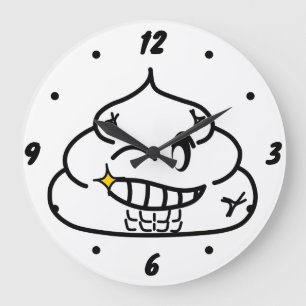 Macho Poop - Brootsch the PooPoo Large Clock