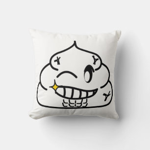 Macho Poop - Brootsch the PooPoo Throw Pillow