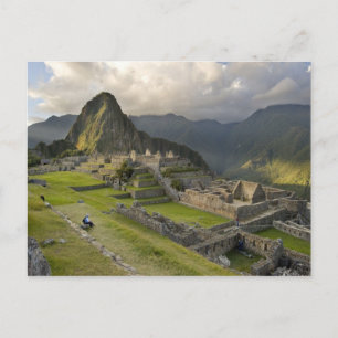 Machu Picchu, ancient ruins, UNESCO world Postcard