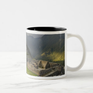 Machu Picchu, ancient ruins, UNESCO world Two-Tone Coffee Mug