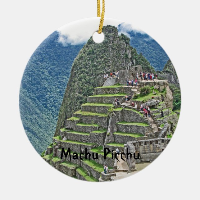Machu Picchu Ceramic Ornament (Front)