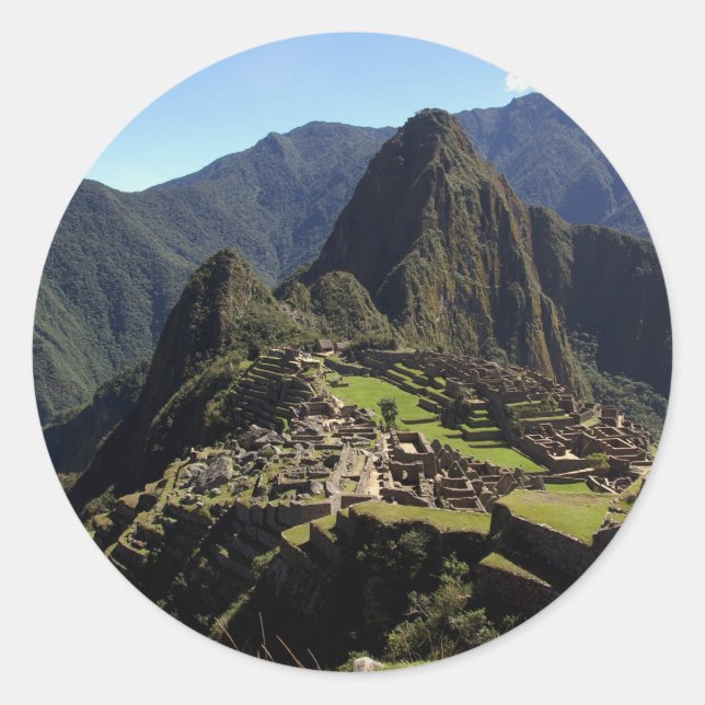 Machu-Picchu Classic Round Sticker (Front)