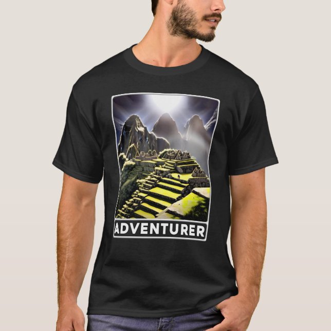 Machu Picchu Cordillera Peru Adventurer T-Shirt (Front)