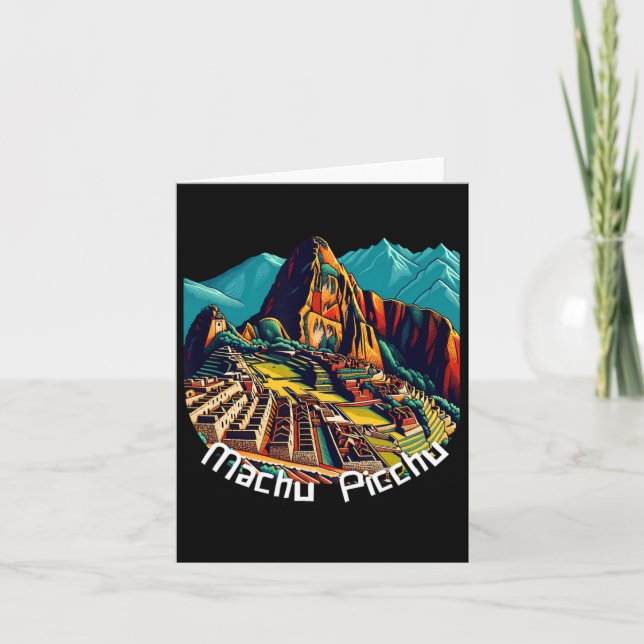 Machu Picchu Cusco Peru Inca Trail Machu Picchu  Card (Front)